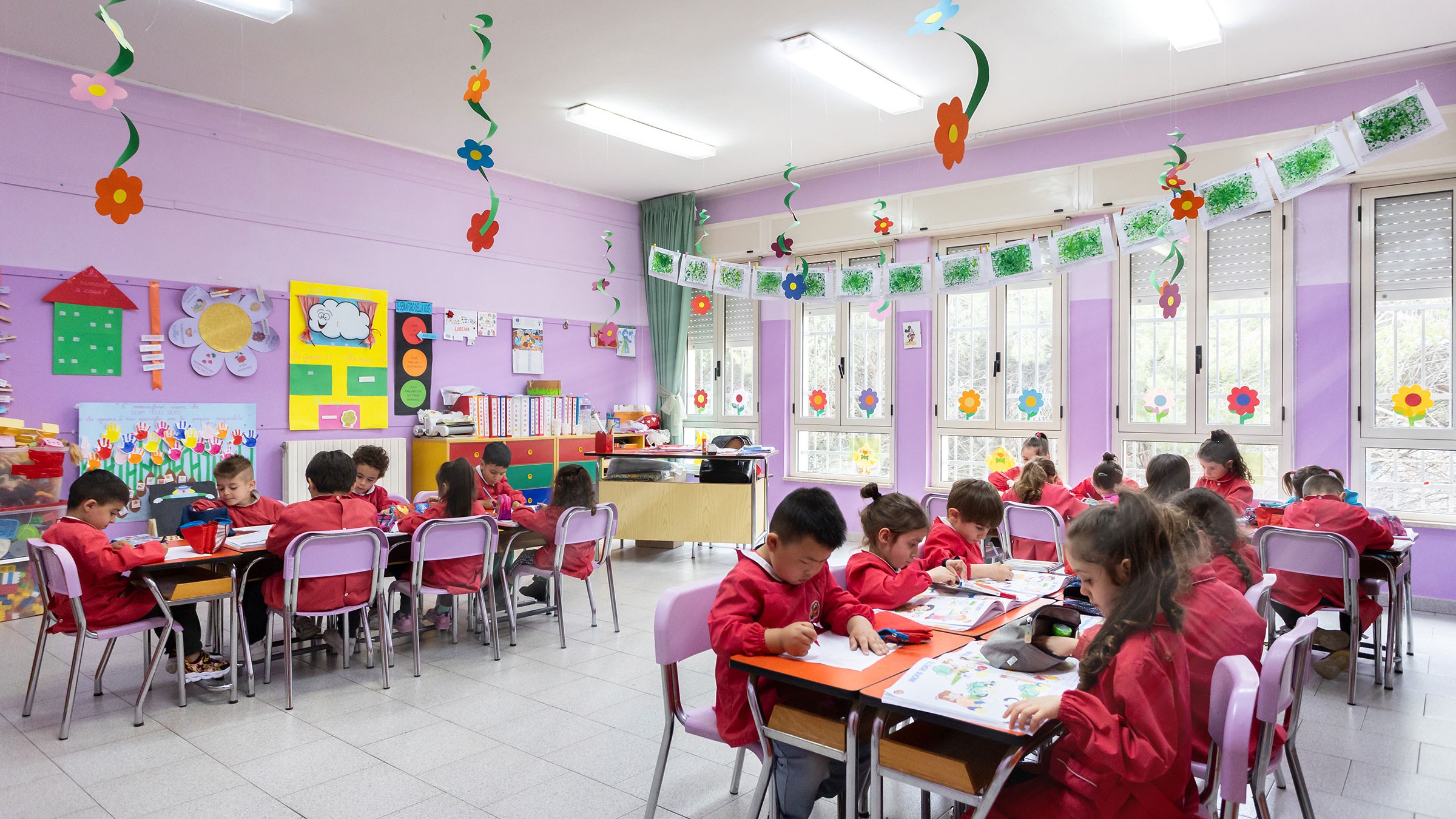 Aula scuola Madre Camilla Gritti a Carbonia